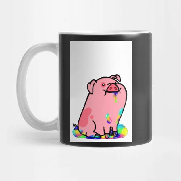 Trippy Pig by SquishyBeeArt